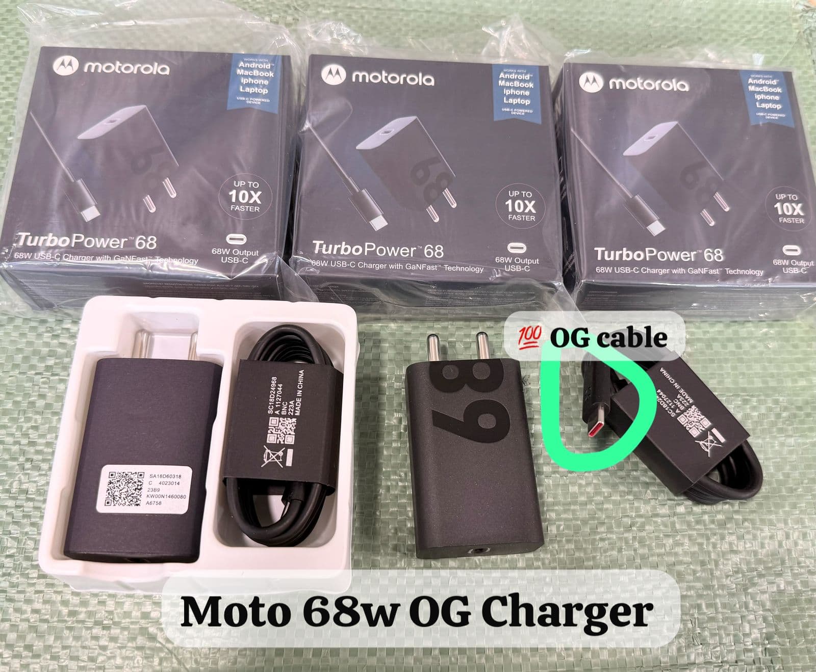 Motorola 68w Original Charger black box