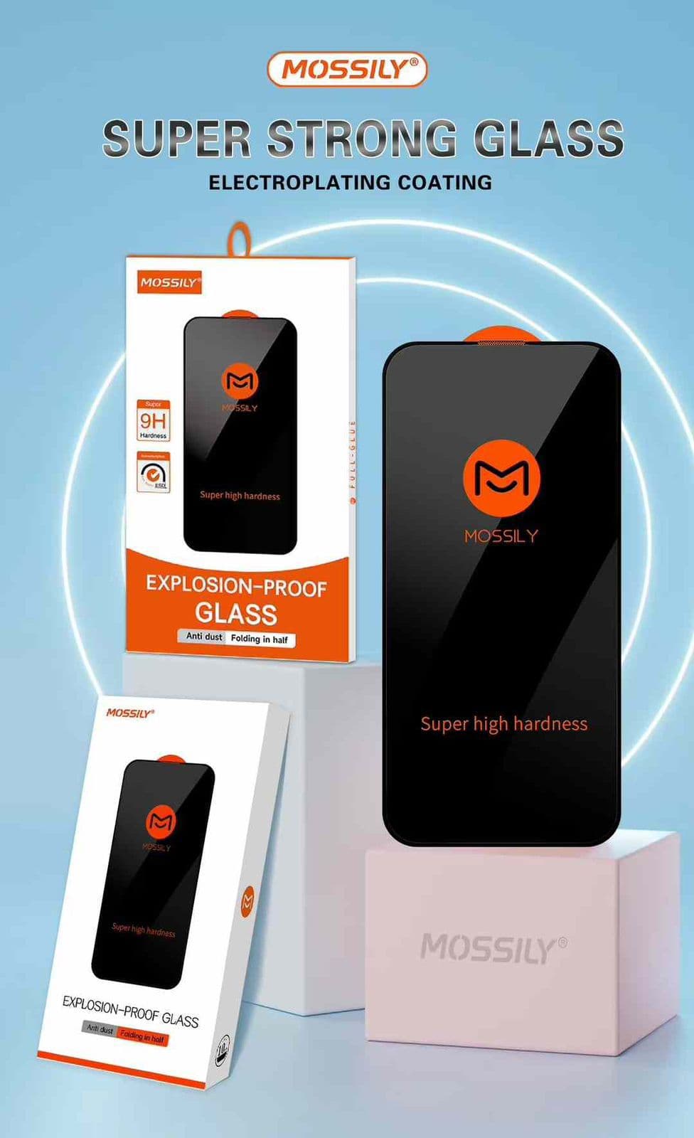 Mossily M Series Clear Glass Single Box Packing — Model: IP 11