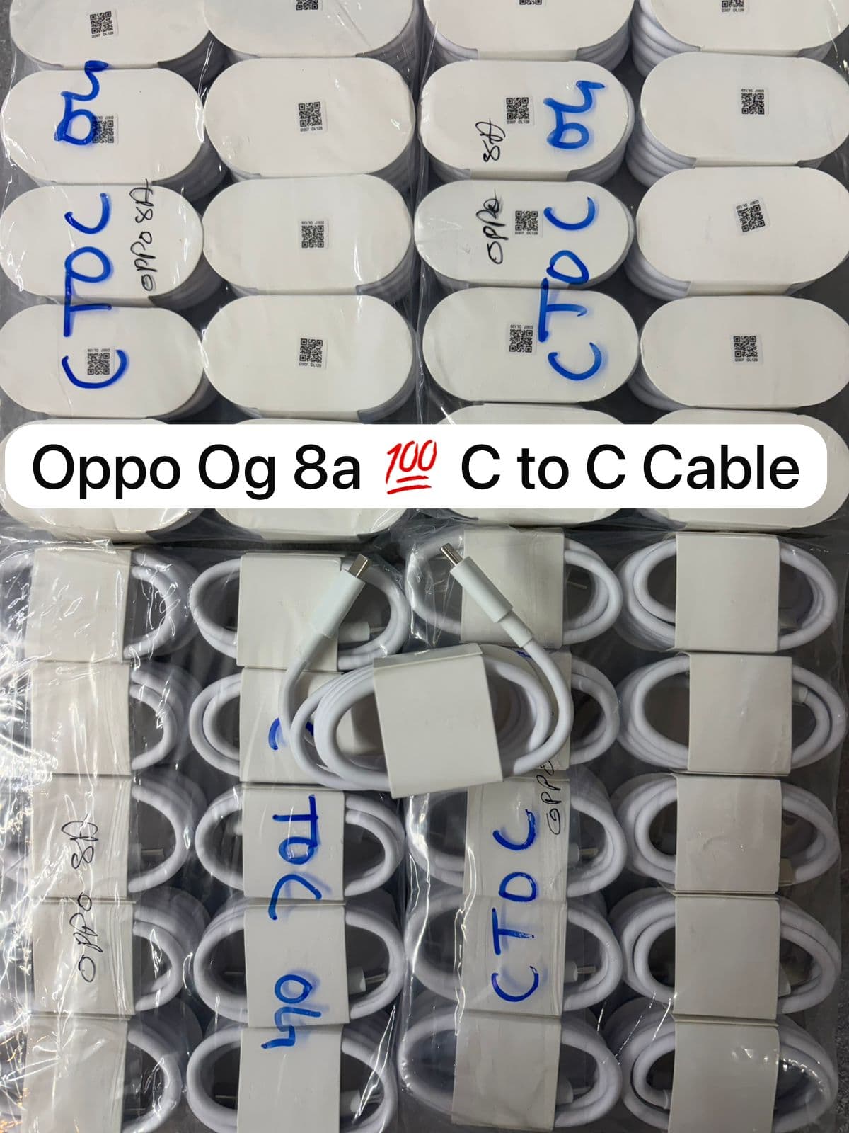 Oppo Super Vooc 8a C to C Cable 100% Og cable