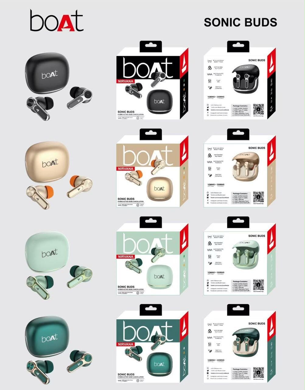 boAt Nirvana Sonic Buds True Wireless Earbuds