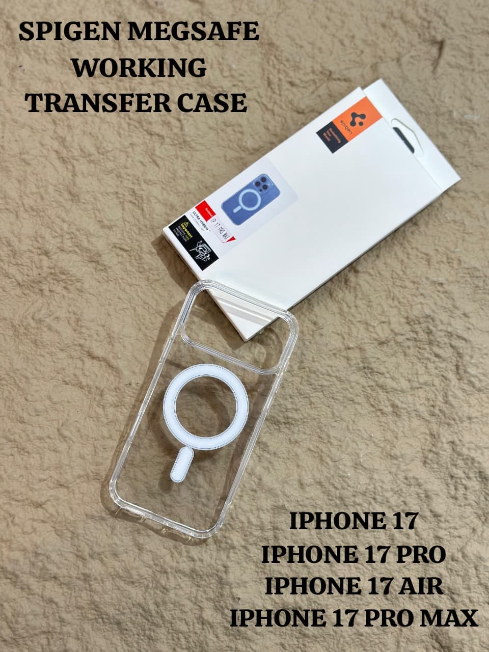 ORIGINAL SPIGEN MAGSAFE WORKING TRANSFER ULTRA HYBRID MAGSAFE CASE — Model: IP 13