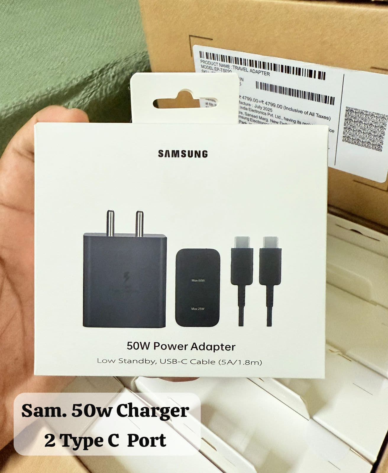 Samsung. 50w Original 2 port Type C Charger