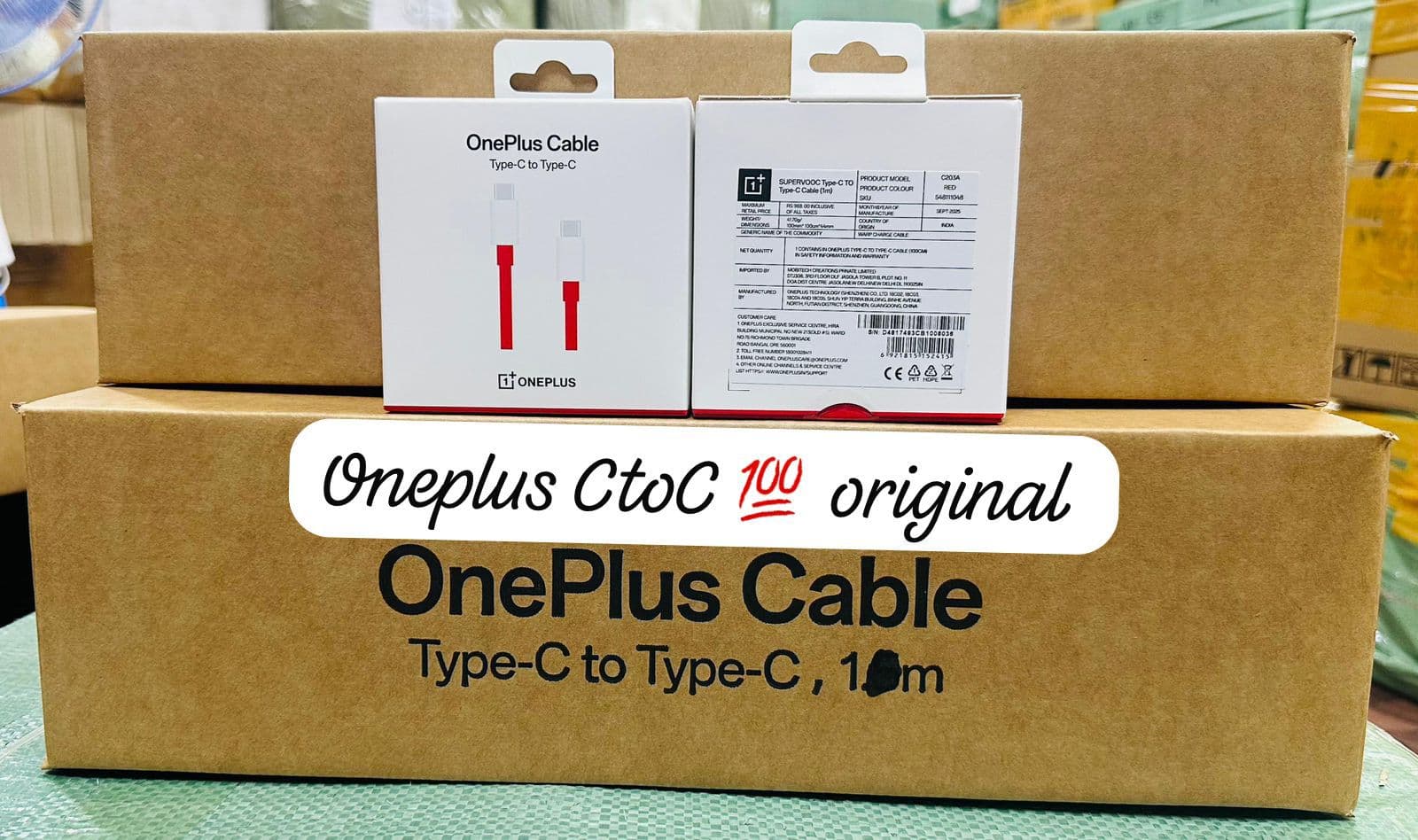 Oneplus Typc to Typc 💯 original cable