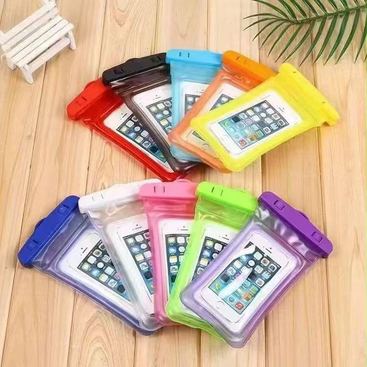 Universal Waterproof Mobile Pouch with Neck Strap | Touch-Sensitive Dry Bag for Rain, Beach, & Swimming