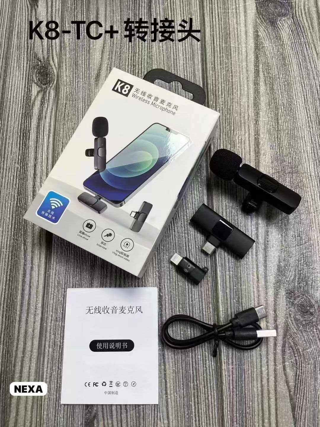 K8 CALLER BLUETOOTH MIC 2-in-1 Wireless Microphone