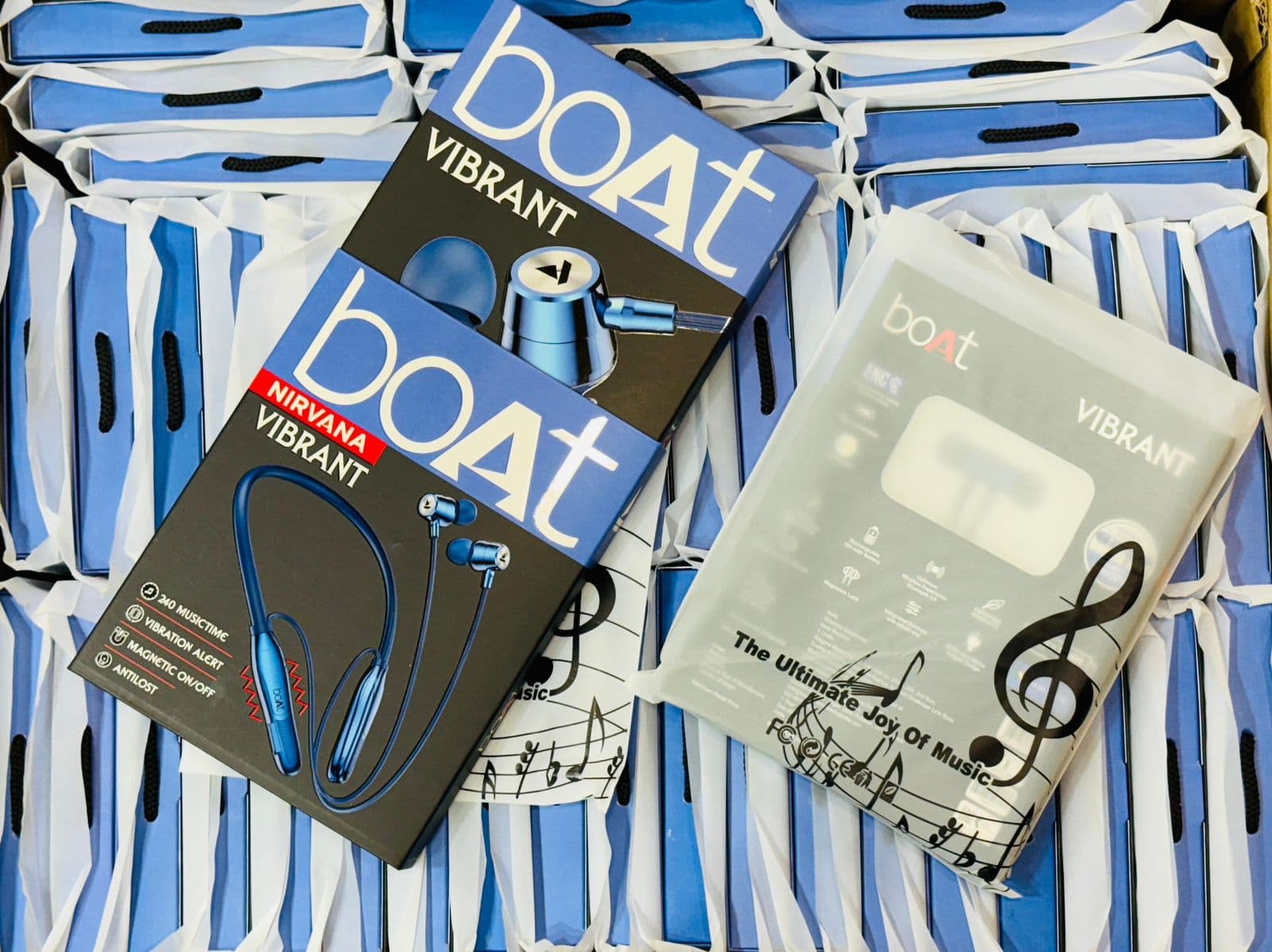 boAt Nirvana Vibrant Wireless Neckband – 240 Hours Music Time, Vibration Alert & Magnetic On/Off