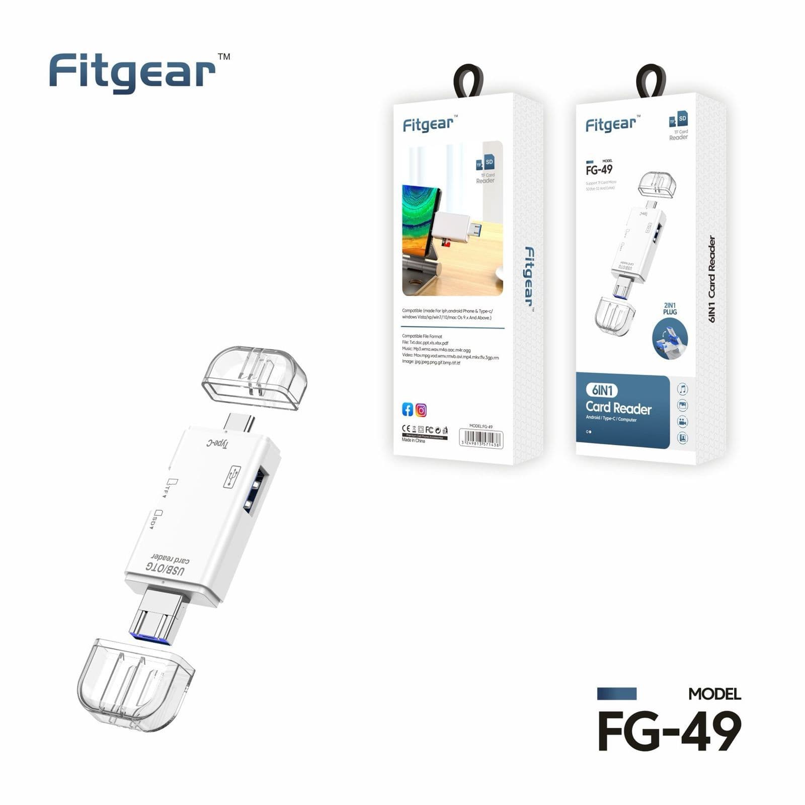 FITGEAR FG-49 6IN1 CARD READER
