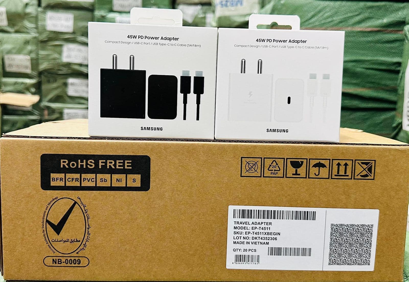Samsung 45W original fast charger with Cable