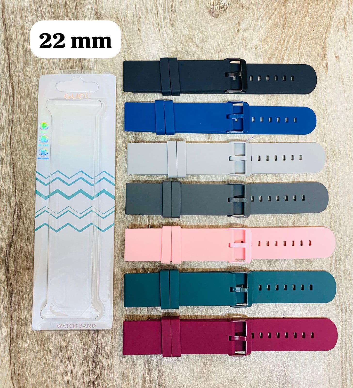 CLIP SILICON SMART WATCH STRAP BELT — size: 19 MM