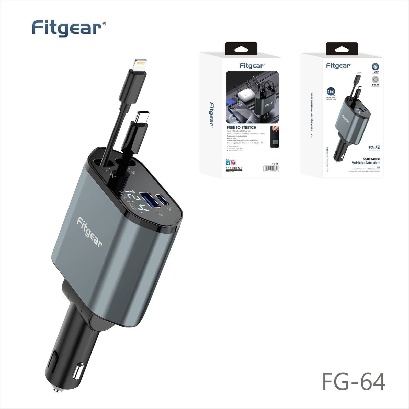 Fitgear FG-64 4 in 1 car charger super fast