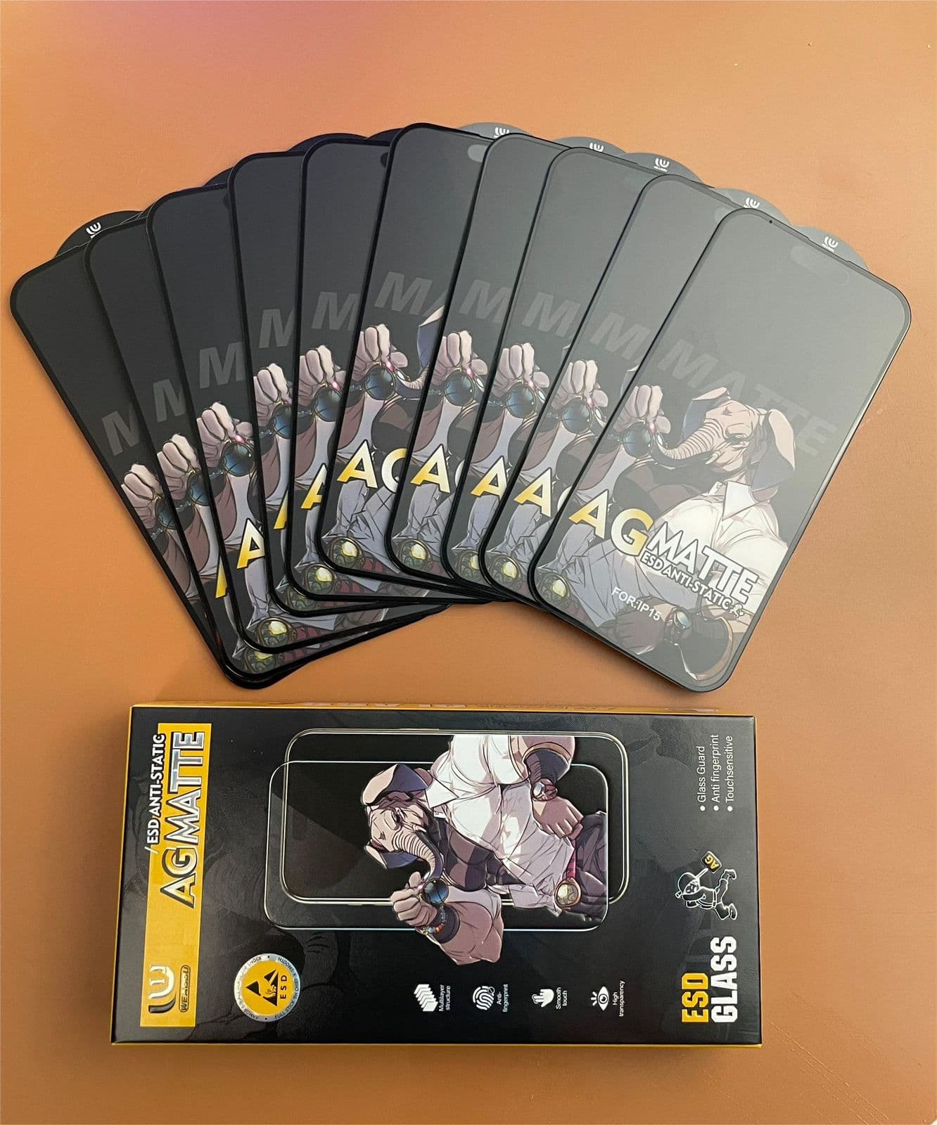 AG MATTE HIGH QUALITY GLASS — Model: IP 16 PLUS