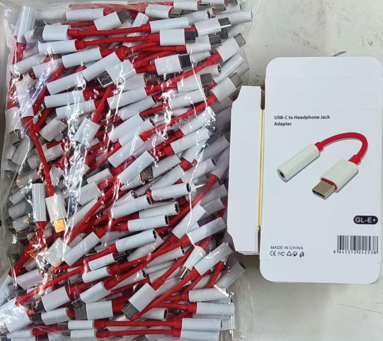Type C Earphone Jack Red