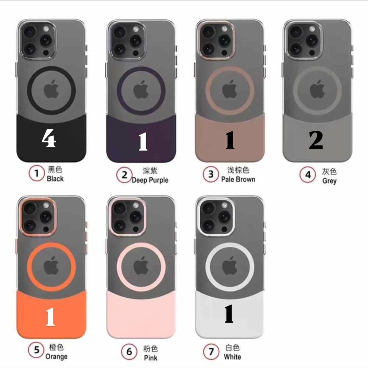 ORIGINAL 2 in1 with MagSafe case COVER — Model: IP 15 PROMAX