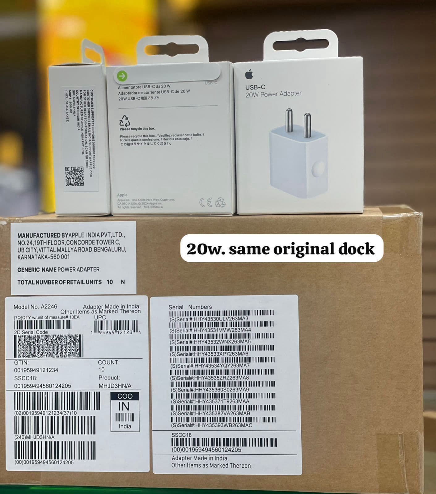 IPHONE ORIGINAL 20W ADAPTER FAST WORKING OG QUALITY 1MIN 1% CHARGE PHONE