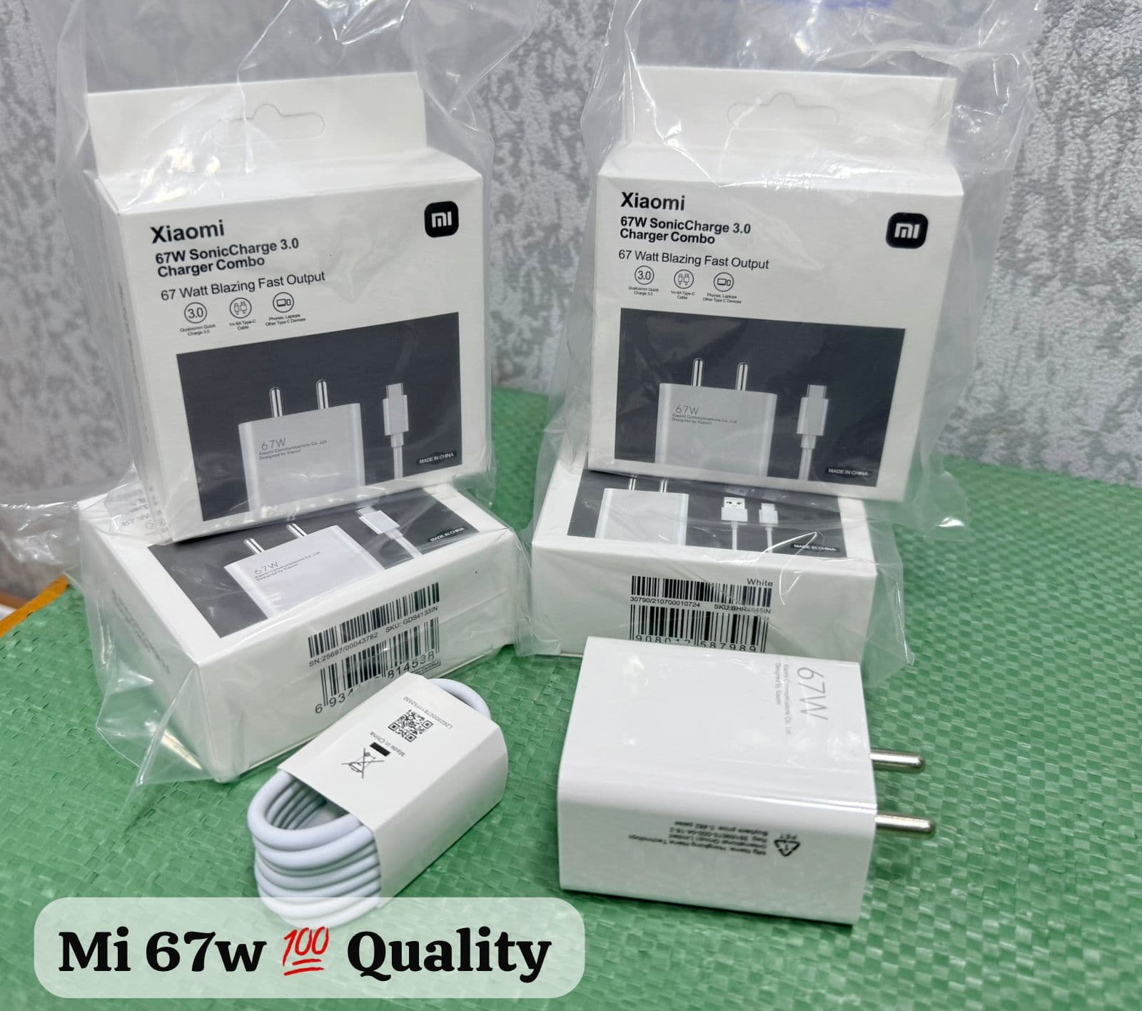 New Mi 67w 💯 Original Qualit Charger White Box