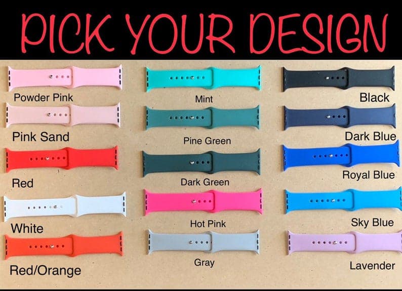 SILICON SMART WATCH STRAP BELT — size: 18 MM