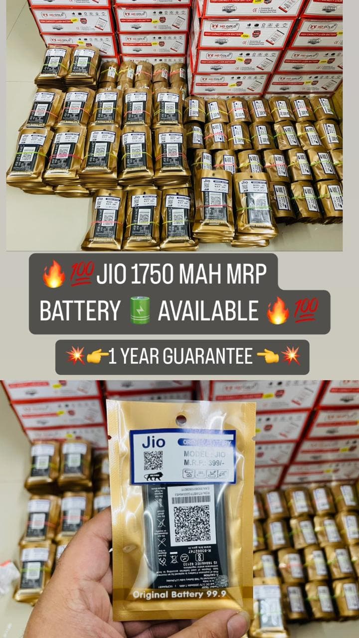 Jio F90 Care OG 2000 mAh Rechargeable Li-ion Battery – 100% Supported