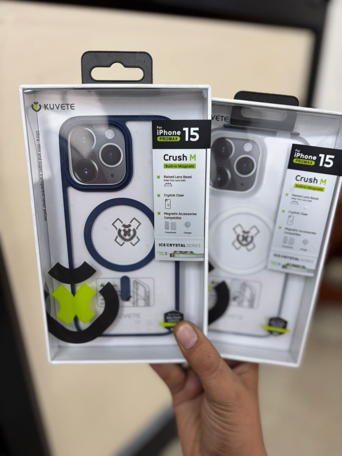 KUVETE O1S CELAR NEW MAGESAFE CASE 10 PCS 📦 — Model: IP 15 PROMAX