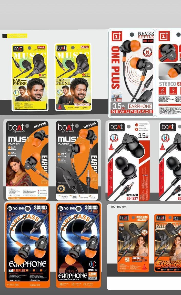 MAGNETIC PLOY PACKING MIX BRAND EARPHONE