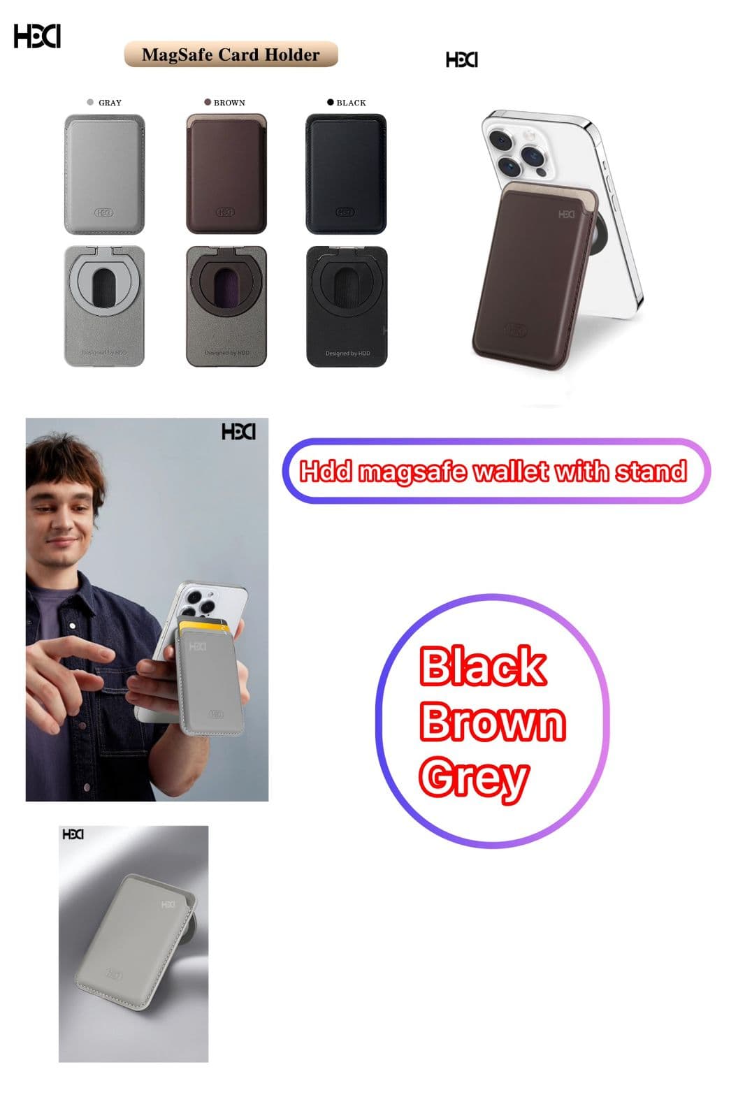 Hdd magsafe wallet with Stand