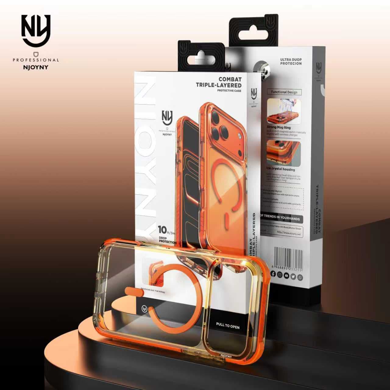 NY 101 COMBAT TRIPLE LAYERD CASE WITH MAGSAFE — Model: IP 16