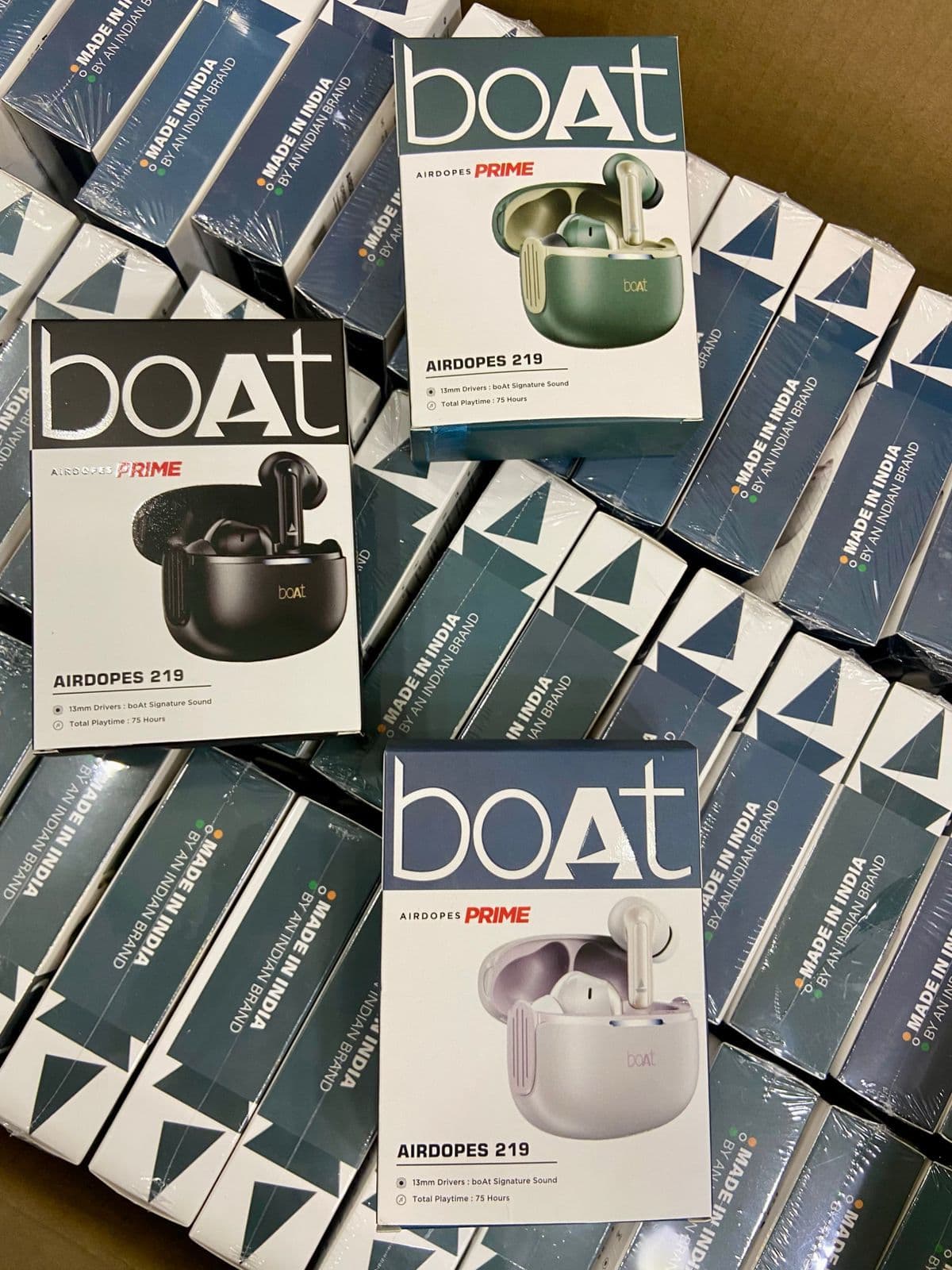 boAt Airdopes 219 Prime TWS Earbuds with 75H Playtime, 13mm Drivers, and IWP Technology