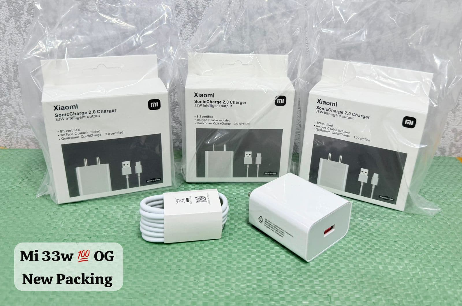 New Mi 33w Original quality Charger White Box