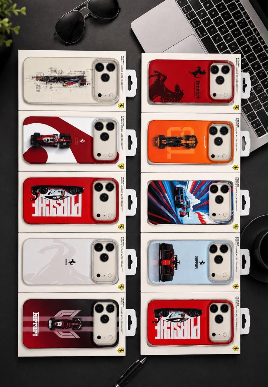 IPHONE BRANDED LUXURY FERRARI FORMULA EDITION CASE — Model: IP 15
