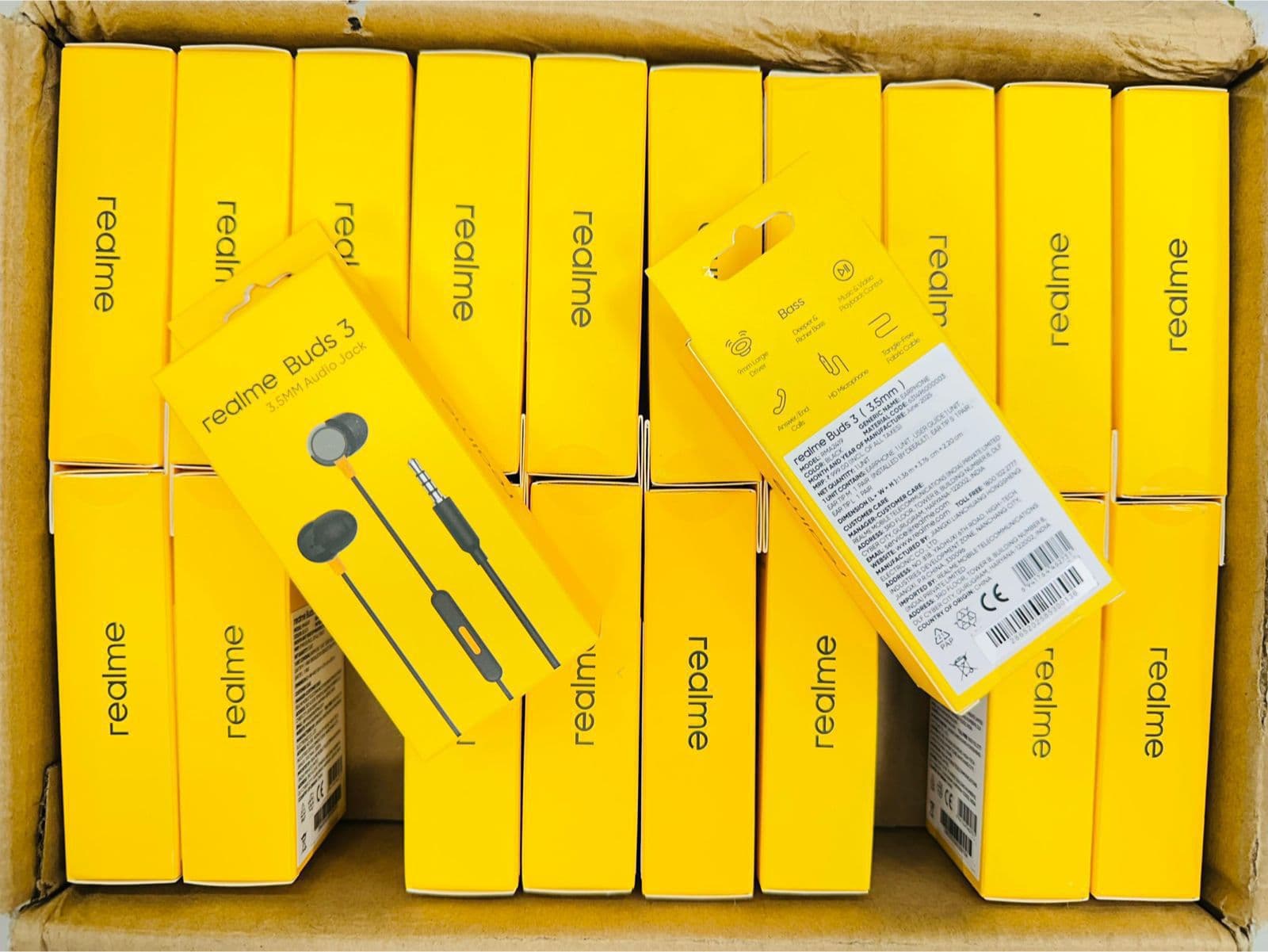 Realme Buds3 3.5 💯 Care original Wired Earphone