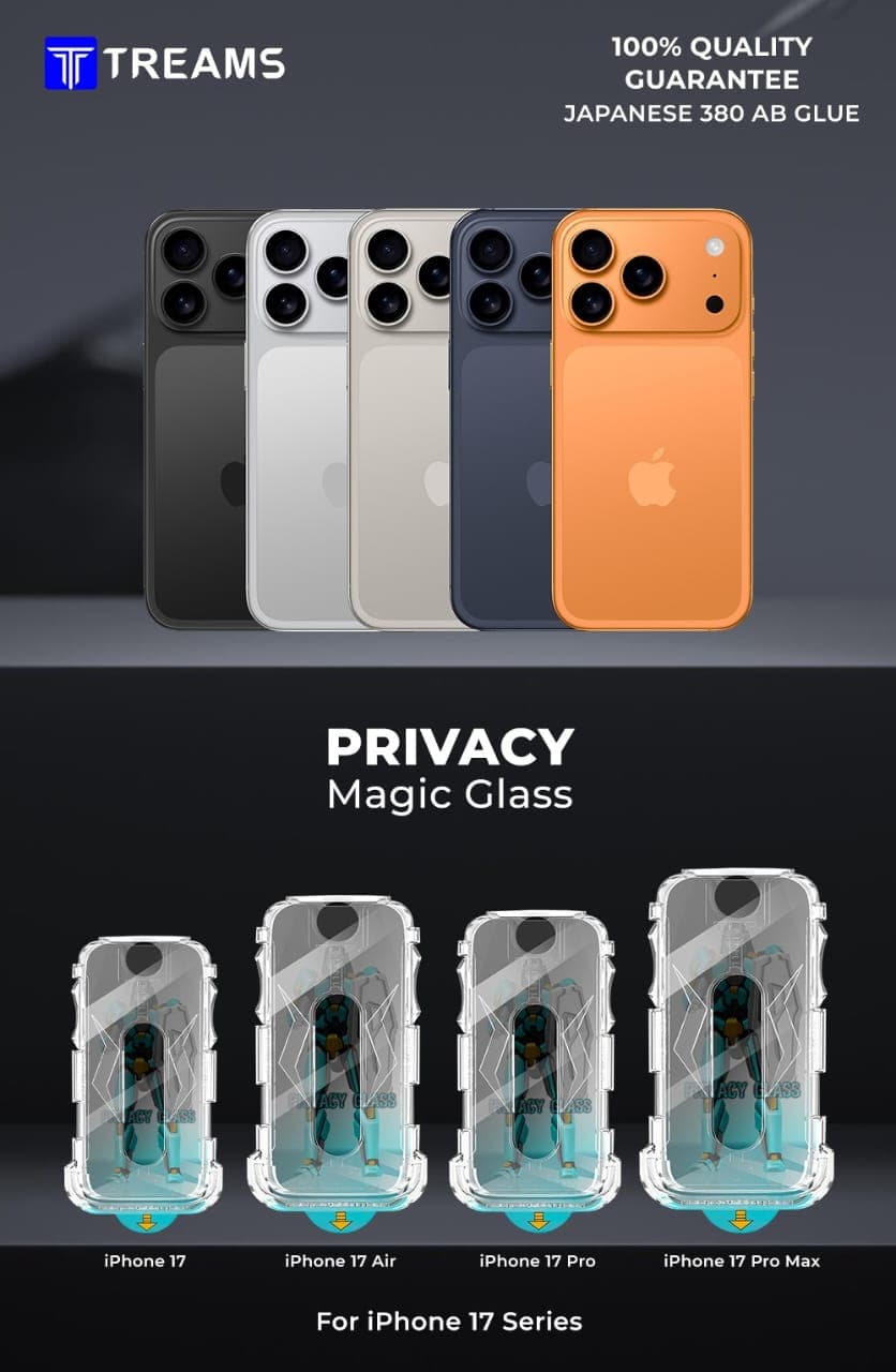 TREAMS Privacy Magic Glass Screen Protector for iPhone 100% Quality Guaranteed — Model: IP 11