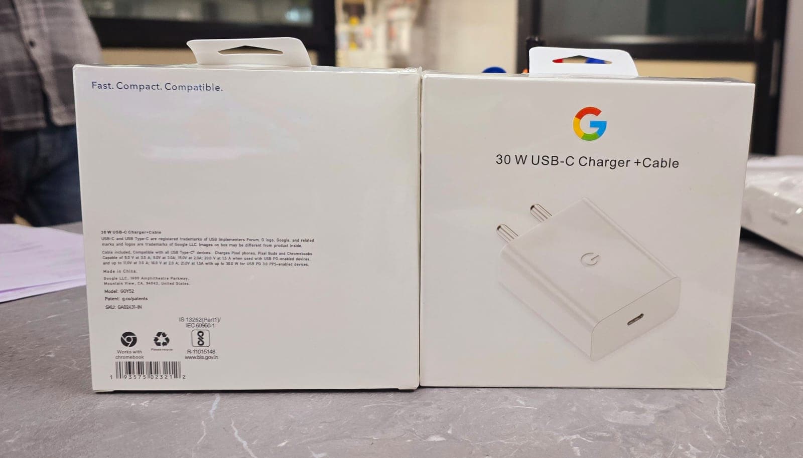 Google 30W USB -C Charger+Cable 5A Fast Working Charger