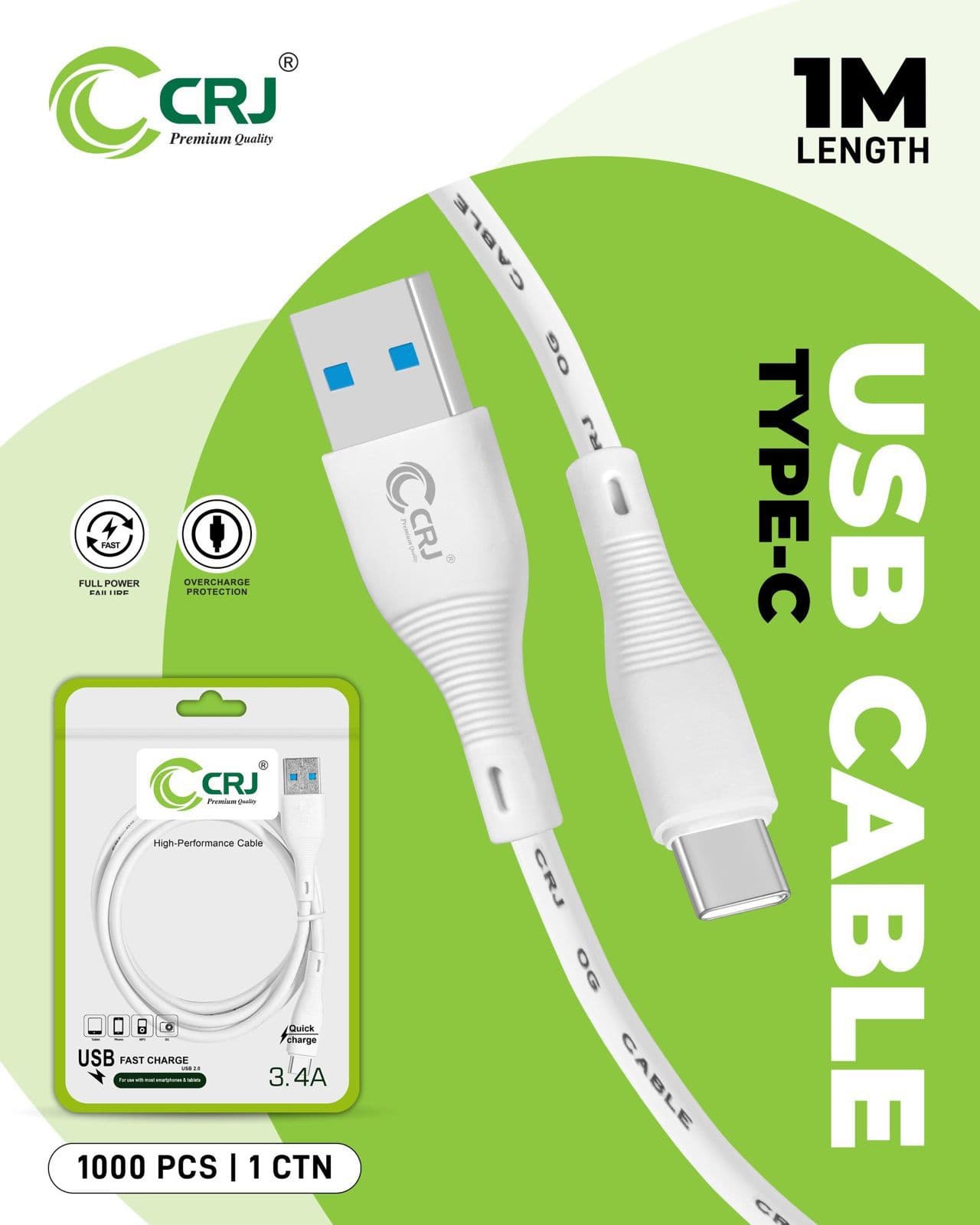 CRJ TYPE C FAST USB DATA CABLE PLOY PACKING