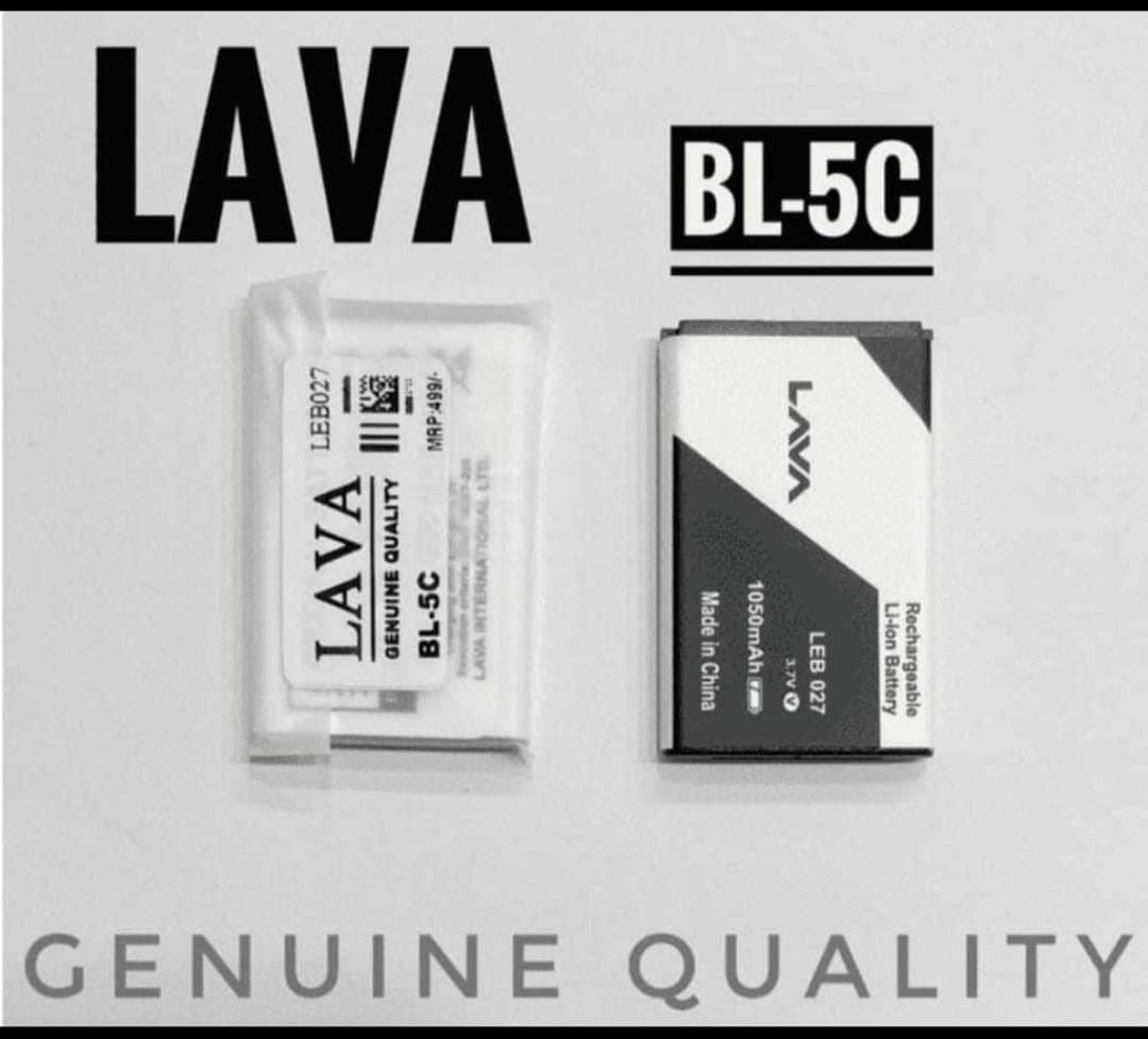 LAVA BL-5C Genuine Quality Rechargeable Li-ion Battery – 1050mAh,