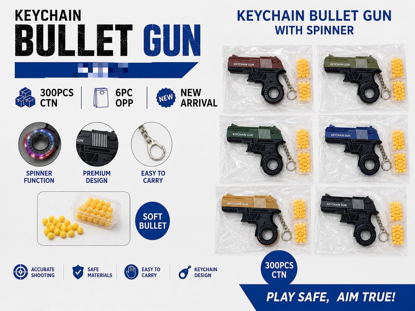 Keychain BULLET GUN