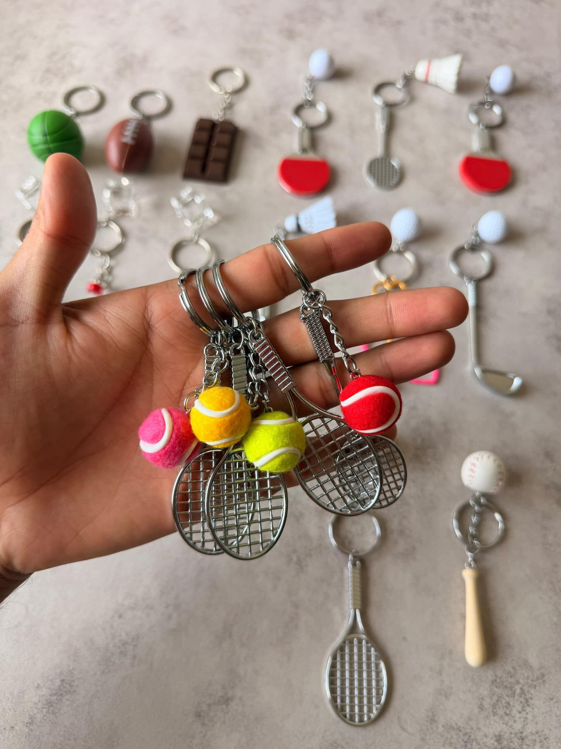 Sports-Themed Keychain