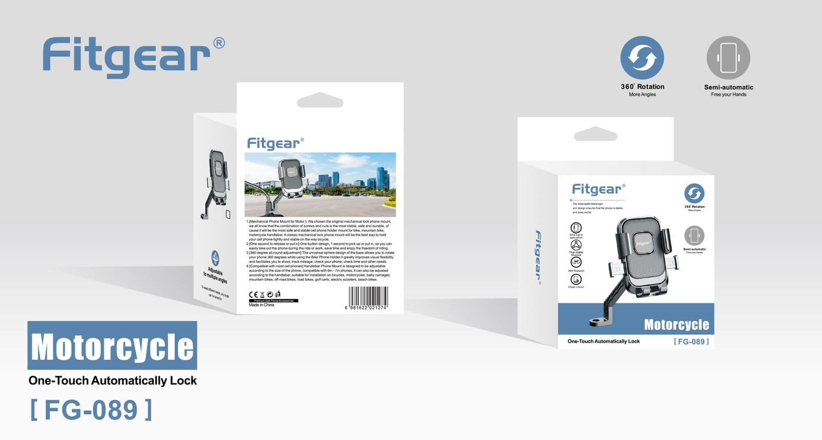 FITGEAR FG-089 MOTORCYCLE 360 MOBILE STAND