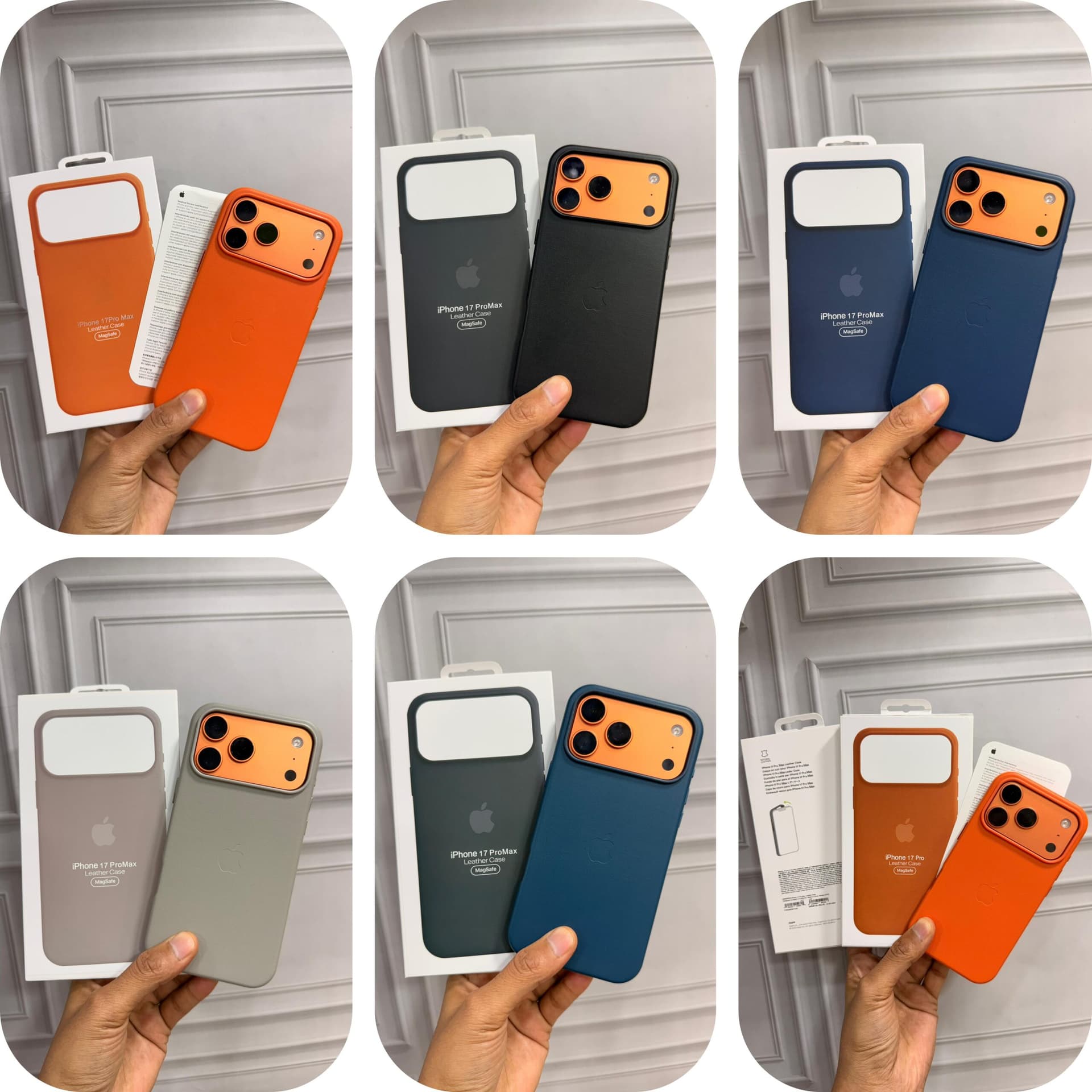 Orignal Apple 1:1 Offical Leather Magsafe 🛜 Case — Model: IP 15 PROMAX