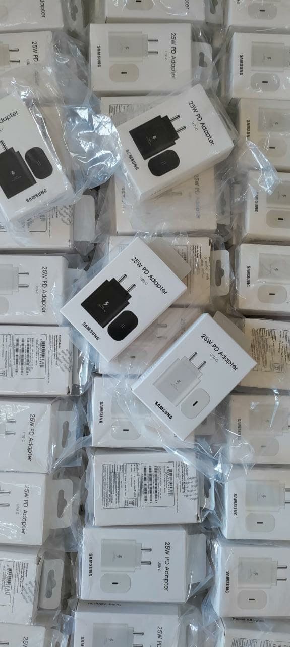Samsung 25w 💯 Original fast chargar with silver sticker with mrp