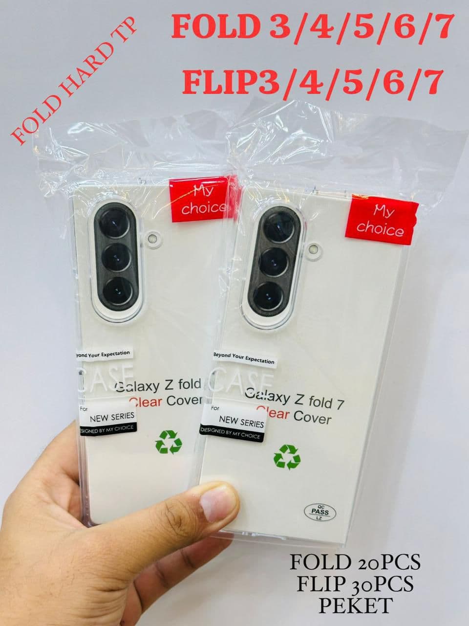 ORIGINAL FOLD PC HARD CLEAR TPU — Model: SAMSUNG FLIP 7