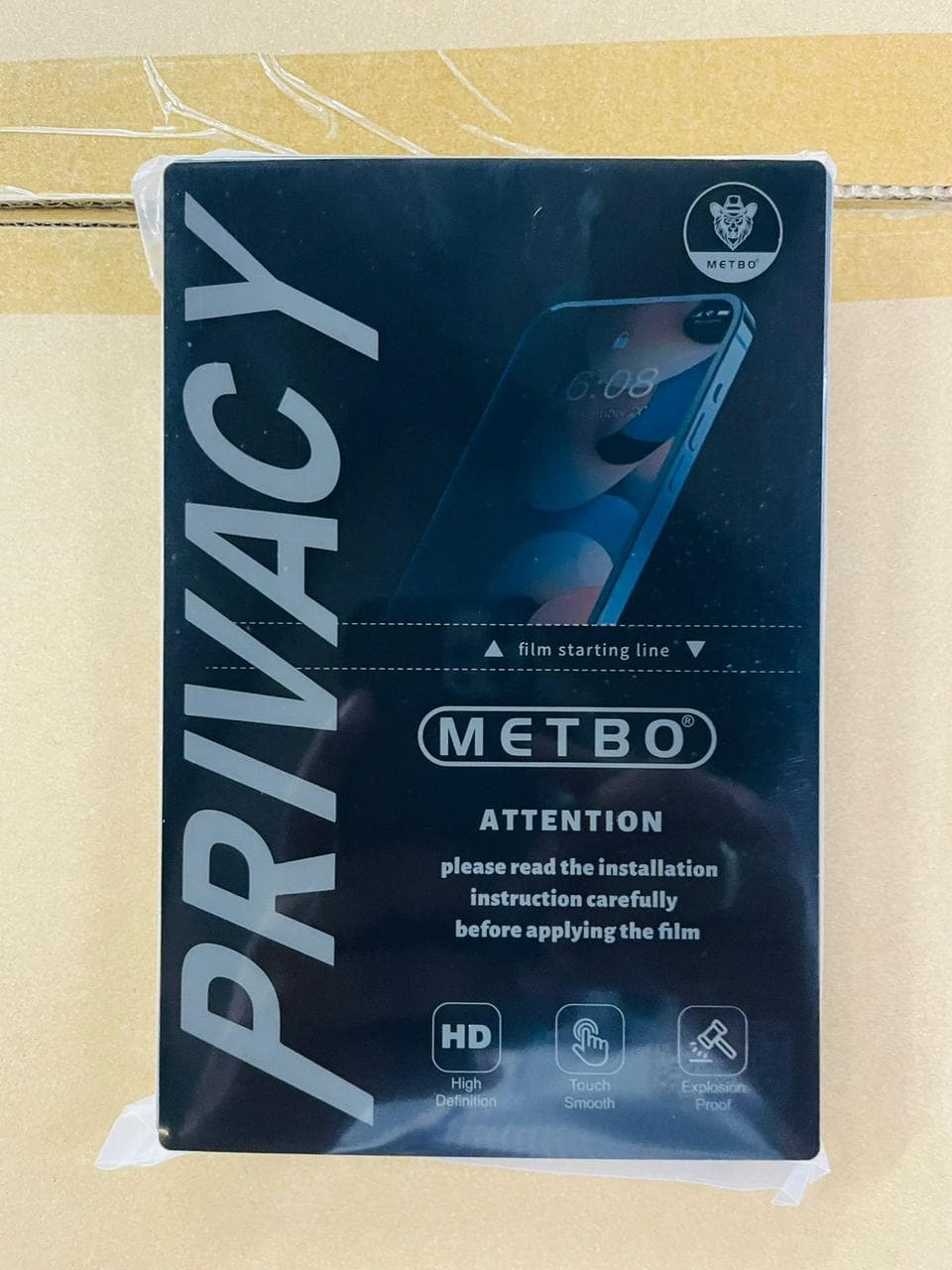 METBO 7″ HD Privacy Hydrogel Screen Protector Sheet