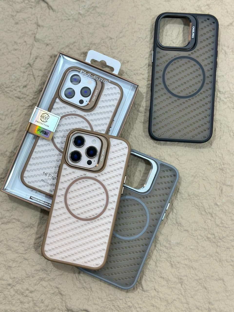 NEW ORIGINAL OG CAMERA PROTECT METAL STEND CASE WITH STRONG MEGSAFE WORKING — Model: IP 14