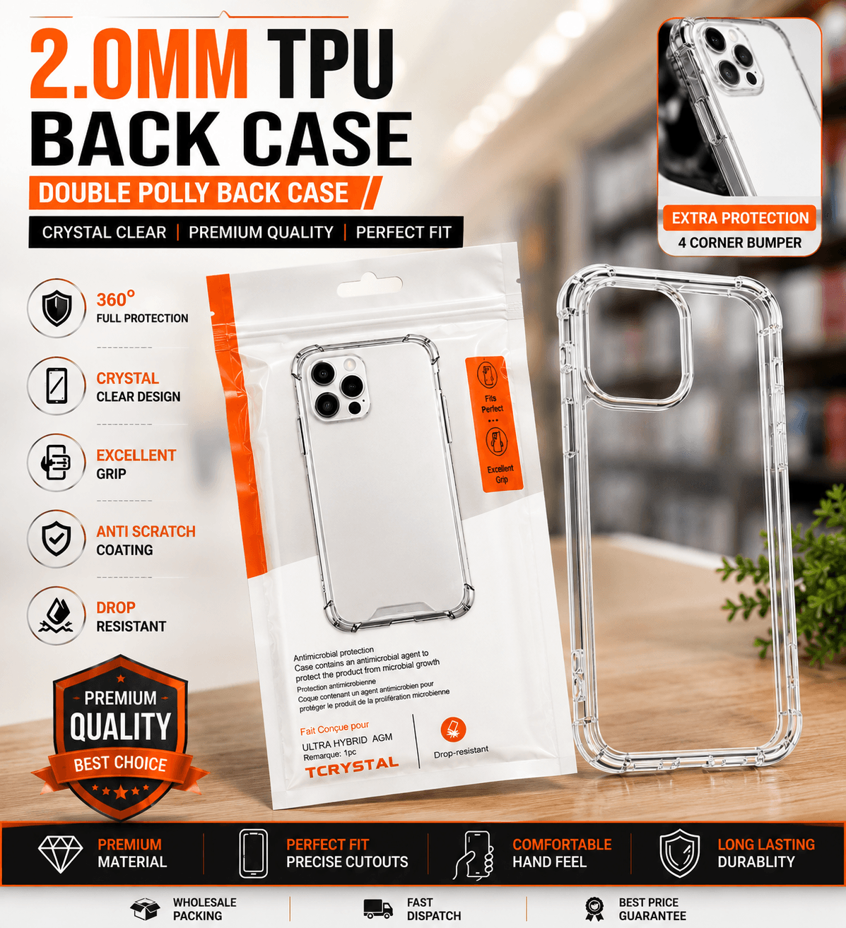 4 CORNER BUMBER CASE IMPORTANT CHINA 🇨🇳 DOUBLE POLLY WITH HIGH QUALITY — Model: REALME 16T