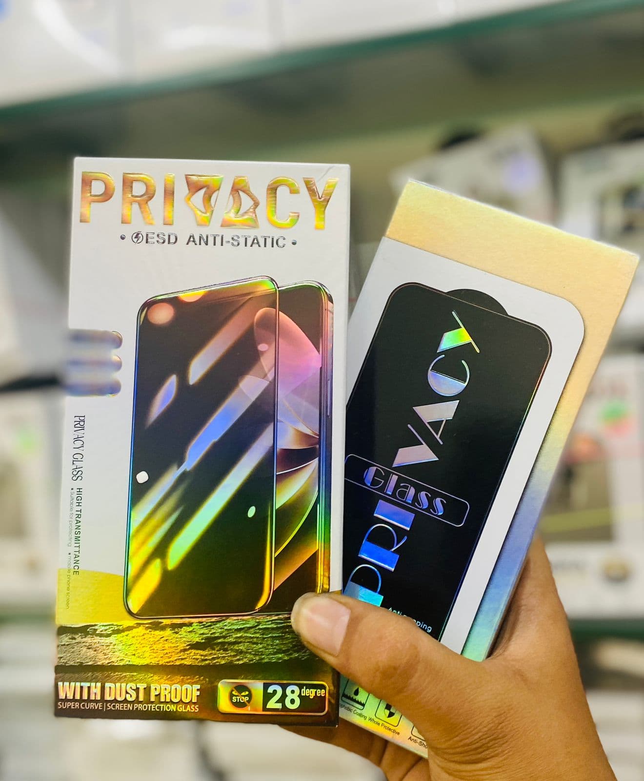 ORIGINAL PRIVACY GLASS WITH 10 PIC BOX PACKING — Model: REALME C55