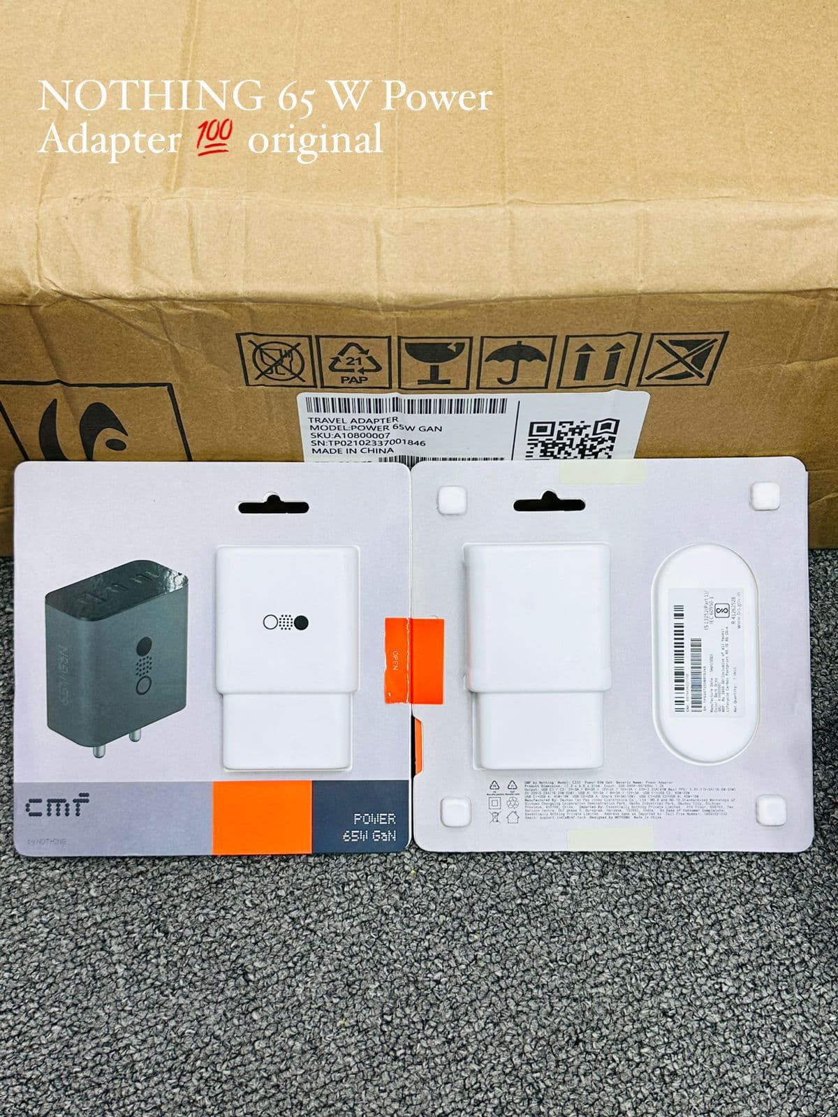 Nothing- 65W orginal adapter