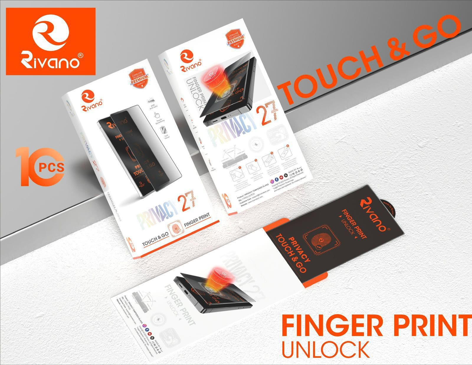 RIVANO PREMIUM QUALITY FINGER PRINT WORKING GUARANTEED UNLOCK 0.18MM THICKNESS PRIVACY GLASS — Model: SAM S22