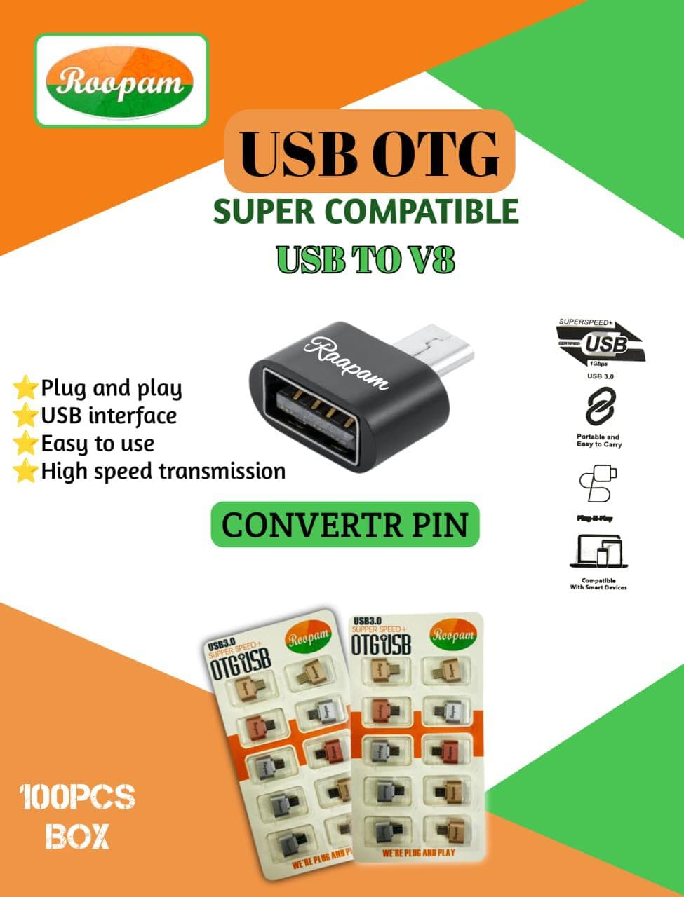 ROOPAM USB TO V8 OTG