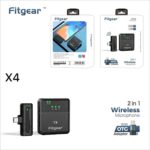 FITGEAR X4 2IN1 WIRELESS MICROPHONE WITH OTG ADAPTER