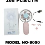 Handheld & Desktop USB Fan Model No: S050  Portable mini fan USB charging