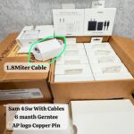 Samsung  45w With Cable AP logo 6month warrenty  Copper Pin Charger