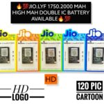 Jio LYF 1750/2000mAh High mAh Double IC Battery | HD Logo